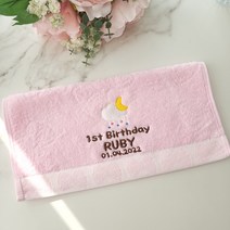 쁘띠맘 파스텔리본주방타올 돌답례품 답례품수건, 1개, 미니화이트상자