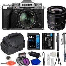 Fujifilm 후지 필름 X-T5 18-55mm 렌즈 포함 후지필름 미러리스 카메라(실버