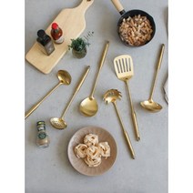 에크렌 프리미엄 골드 통스텐 조리도구 6type 국자 건지기망 뒤집개 뒤지기