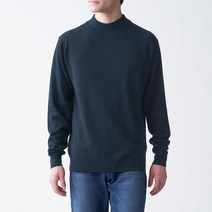 무인양품 남성용 울 워셔블 하이넥 스웨터 AAC06A0A