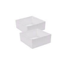똑소녀 옷 수납정리함 공간 박스 서랍 이불 정리함 2개 세트 6size, 2개세트, 28x28x13cm