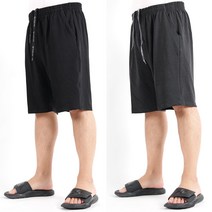 빅사이즈반바지 W9073 면스판 무지 허리40~50인치