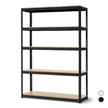 베란다수납장 아파트 다용도실정리 조립식수납장 120x40x180 5단, 상품선택:무볼트앵글120 5단 180 블랙