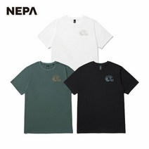 (현대백화점) 네파 티셔츠/반팔티셔츠 (7HD5378) 남여 공용 C-TR 루즈핏 자수 로고 반팔티셔츠 262424