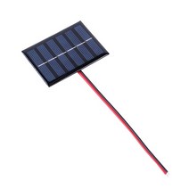 태양광 보조배터리 1 와트 3 볼트 100MA DIY 태양 충전기 보조베터리 케이블 교체 2-3 배터리 충전 전지 패널, [02] 1pc