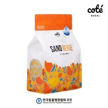 꼬뜨 응고형 샌드 베이지 벤토나이트 고양이 모래, 1개, 6kg