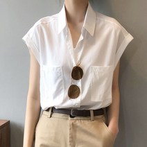 오성물산 셔츠 3컬러 상의 차르르 레이스 플라워 여성 프릴 쉬폰 블라우스 4W9FD31A