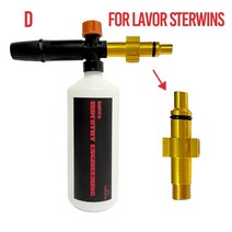 자동차 세차 성에 제거 동결 방지 자동차 세차 폼 캐논 스노우 랜스 분무기 전문 노즐 발생기 Karcher Dae, 06 For Lavor Sterwins