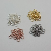 실버상회 925실버 오링 O링 1t x 2mm 무니켈 도금 - 20개1세트 / 은부자재 만들기 재료