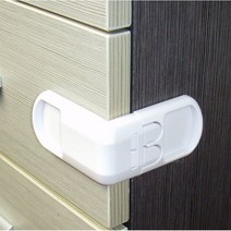 차차미 직각 ㄱ자 서랍 잠금장치 보호용, 화이트, 6개