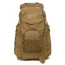 프리미엄 대용량 등산백팩 60L + 키링, 베이지(백팩)