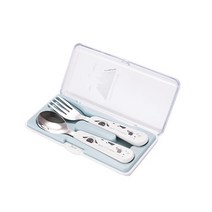 야다 수저케이스 간식쟁반 리락쿠마 스푼포크 젓가락, 선택5.알프스팜 프랜즈 스텐스푼포크케이스세트