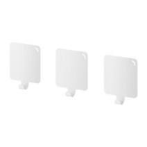 이케아 PLUTT 플루트 접착식후크, 선택:화이트 3개 903.612.81, 단품