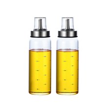 TEADOYO 내열유리 캡 뚜껑 오일병 세트, 300ml 2P세트, 2개