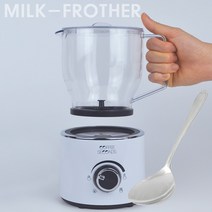 커피세컨즈 전자동 우유거품기 CS-MF01+우유거품스푼