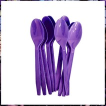 영화 수요일 아담스 생일 파티 장식 배너 풍선 식기 축제 용품 홈 배경, 10.Spoon-10PCS