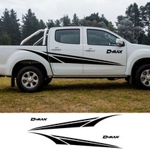 픽업 바디 사이드 스티커 Isuzu Dmx D Mx 트럭 후드 뒷문 데칼 트렁크 비닐 커버 자동 튜닝, 11 Type 11_06 Colorful Laser