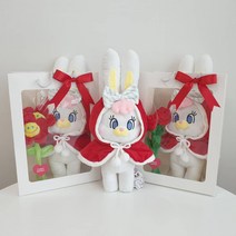 리코망토인형 + 스마일꽃인형/장미꽃인형 + 투명창쇼핑백, LED와이어전구(2M)