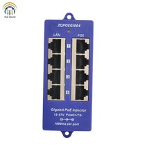 유니파잉POE World 4 포트 PoE 인젝터 10/100/1000Mbps 패치 패널 24v 패시브 MikroTik Unifi 용 802.3af, 02 GPOE-4 Gigabit