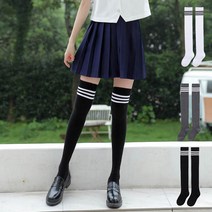 골프 여성오버니삭스 삼선니삭스 요가 필라테스 등산 에슬레저룩