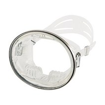 IST M27 토르투가 전통 타원형 싱글 렌즈 마스크, Clear Silicone