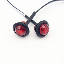 무선 트럭 테일라이트 경고등 후미등 방수 레드 사이드 마커 표시등 총알 램프 트럭 테일