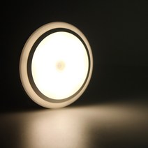 엘바 LED 문라이트 센서등 건전지 침실 계단 옷방 신발장 복도 천장 붙이는 조명 미니센서등 센스등 벽 옷 걸이 전등 LED센서등 간접등 LED문라이트 천장등 LED원형등 ELBA, 전구색