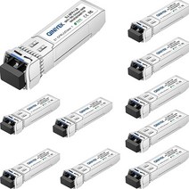 QINIYEK (10팩) 10GBase-LR SFP+ 트랜시버 10G 싱글 모드 듀플렉스 LC 모듈 시스코 SFP-10G-LR Ubiquiti UF-SM-10G Meraki Mik, x10