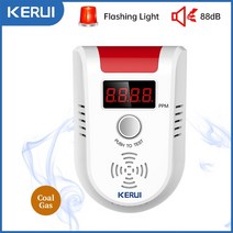 가스 누설 감지기 누출 측정기 탐지기 휴대용 경보기 캠핑용 가정용 KERUI GD13 LPG 가스 감지기 알람 무선 디지털 LED 디스플레이 홈 알람 시스템 용 자연 누출 가연성, 협력사