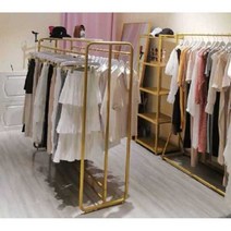 쇼핑몰 행거 여성 옷 가게 매장 창업 스탠드 디자인, 가로 150 세로 135 (플랫)