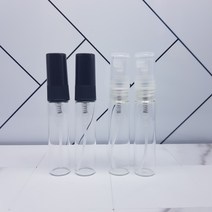 다올마켓 스프레이 유리공병 검정캡 투명캡 5ml 향수 미스트 스프레이, 투명캡 스프레이 유리공병 5ml