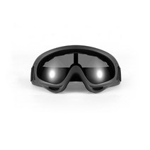 청소년 자전거 스키 고글 안개 방지 스노우 OTG 100 UV 보호 남녀 청소년용 구부릴 수 있는 듀얼 렌즈, 02 Black_02 Black