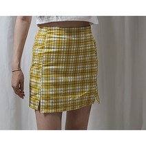 [으니샵] 체크밴딩스커트 여성스커트 체크치마 미니스커트 트임치마 하이틴스커트 하이틴룩 중고등학생