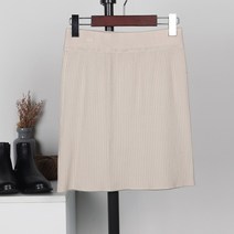 퍼니걸스 9830 데일리 H라인 골지 니트 미니 스커트 여성의류