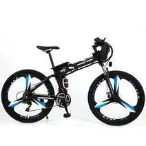 3륜전기자전거 전기 접이식 자전거 Iithium 배터리 Ebike 알루미늄 강력한 Aldult MTB, Three-knife wheel B+36V10AH