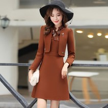 모직 원피스 겨울용 긴팔 세트 투피스 Winterdress No.168