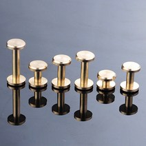 10PC Brassr Craft 솔리드 네일 볼트 부기 둥근 머리 나사 스트랩 리벳 나사 수하물 공예 의류/가방/신발 4-20mm, 8x5mm, 10개