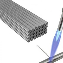 용접봉 알루미늄 스텐 텅스텐 Easy Melt 범용 코어 와이어 로드 납땜 프로판 토치 저온용 분말 용접 바 불필요, 2.0mm, 20 pieces