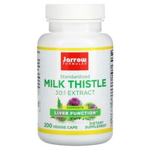 Jarrow Formulas 표준화된 밀크시슬 150mg 베지 캡슐 200정, 200 개