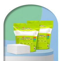 아토티슈 엠보싱 대용량 건티슈 청소포 파우치형, 80매 2팩, 1개