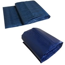 방수포 그라운드시트 덮개 캠핑 천막 호루 천막지 호로 갑바, 3.6M x 4.5M 고급지 청색