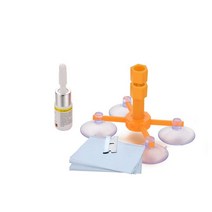자동차유리복원제 유리본드 자동차 스타일링용 앞유리 수리 키트 차량 창문 스크래치 크랙 복구 회복 툴, 01 YELLOW