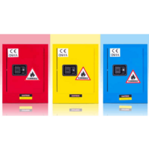 위험물 보관함 화학약품 시약 안전 저장소 방폭 소형, 4갤런 이중층 증점자물쇠 정적 클립