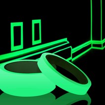 형광 야광 테이프 길이 2cmX3M 낚시 자전거 캠핑 시트 비상구테이프 자전거테이프 축광 형광 스티커, 형광테이프-2cmX3m/