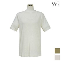 W9 [Linen] 린넨 V넥 티셔츠_TMHWB24A03-T