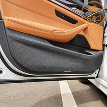 [SNJ] BMW 5시리즈 G30 페이스리프트 F/L 스크래치방지 도어커버 인도어가드 몰딩 킥커버 튜닝 랩핑 필름, 카본 도어커버