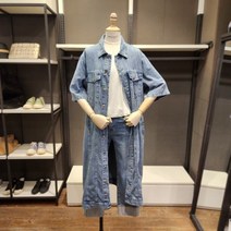 [보니스팍스] 워싱 데님 롱재킷 EC28DJ020
