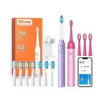 Adults and Kids Electric Toothbrushes ADA Accepted Soft Bristle Toothbrush with 8 Brush Heads Kids B