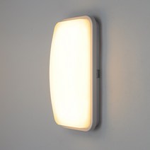 LED 벌크헤드 타원 원형 15w 20w 30w 조명 실내 외부 벽등 직부등 야외 방습등 방수등 욕실 천정등 실외등 외부등 벽부등, 사각형 LED 20W, 전구색(노란빛)