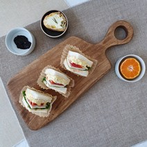 원목도마 원형나무도마 치즈플레이팅도마 서빙보드 티크 아카시아 스테이크, 소스볼 3종